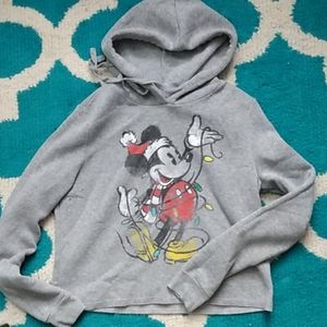 Long sleeve hooded croptop, Size: Small, Disney
